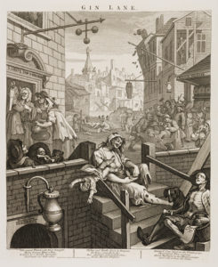 William Hogarth, 'Gin Lane' (1751) set in 'Hog Lane